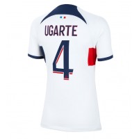 Camiseta Paris Saint-Germain Manuel Ugarte #4 Visitante Equipación para mujer 2023-24 manga corta